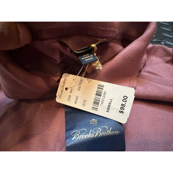 Brooks Brothers Women’s Polo Shirt X-Small Burgundy NWT - Picture 2 of 4